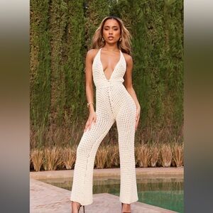 Brand is Marsthelabel size small crochet jumpsuit. NWT